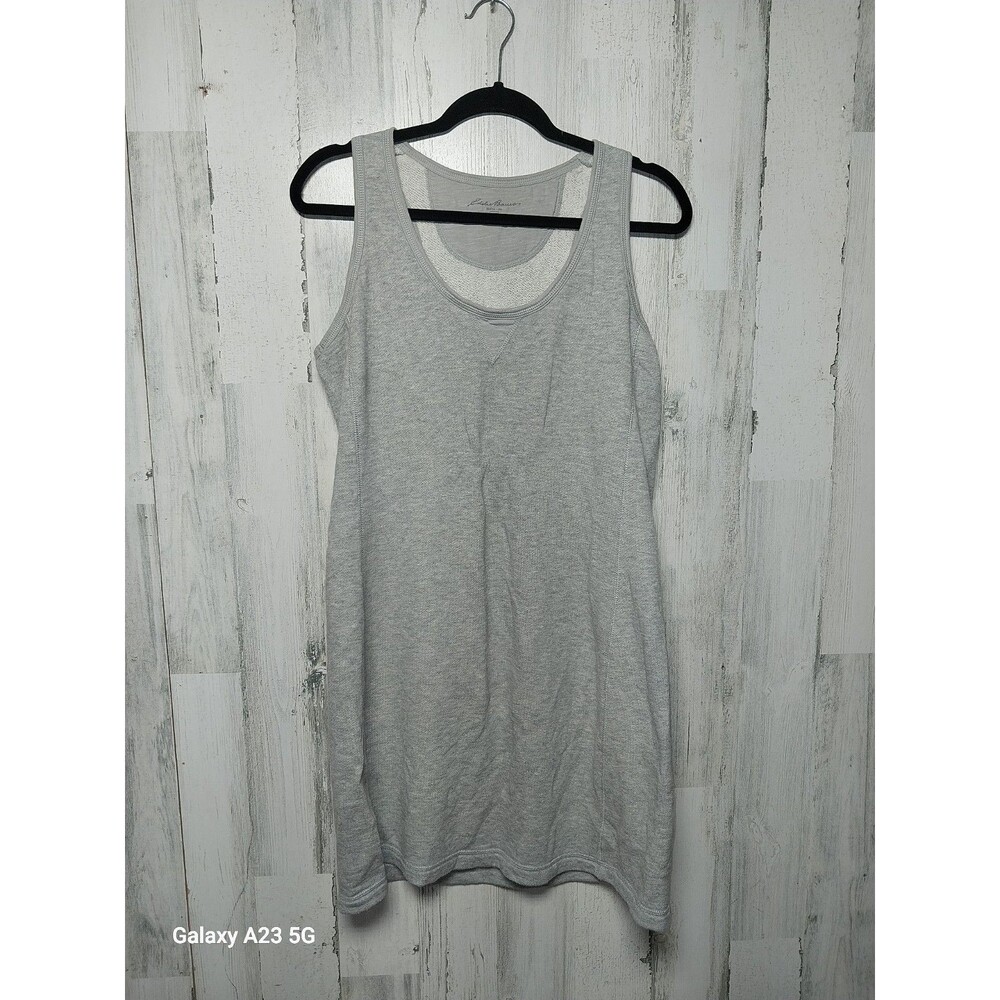 Eddie Bauer Women's XL Gray Terrycloth Sleeveless Athletic Dress